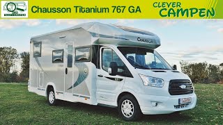 Chausson Titanium 767 GA Die neue Baureihe auf Ford Transit Basis  Die TestCamper  Clever Campen [upl. by Analaf]