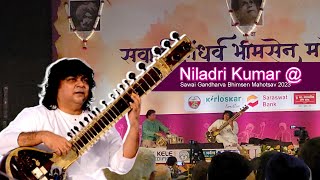 Niladri Kumar Sitar at Sawai Gandharva Bhimsen Mahotsav 2023  Day 3 [upl. by Henke]