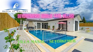 Seydikemerde Kiralık Tatil Villası  Villa Masal  Dreamofholidaycom [upl. by Rehctelf]