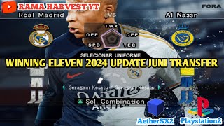 Nostalgia  Winning Eleven 2024 Update juni Tranfers Ps2 AetherSx2 Beta Emulator Android [upl. by Aklam]