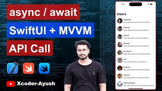 How to use asyncawait  SwiftUI  MVVM  API Call URLSession  Swift in Xcode15 iOS Dev ios [upl. by Irehc]