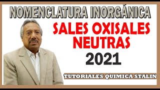 SALES OXISALES NEUTRAS 2021  DETALLADO [upl. by Sellihca]