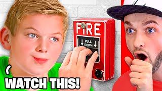 Kid PULLS Fire Alarm to SKIP SCHOOL [upl. by Rimidalg462]