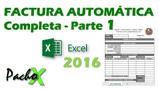 Crear factura automática completa en Excel  Incluye Listas Función SI BUSCARV y Macros  PARTE 1 [upl. by Pacifa]