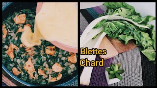 Dîner facile cuit à la poêle  recette blettes [upl. by Oletta]