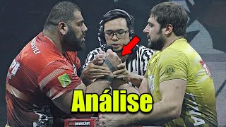 Análise Técnica Levan Saginashvili vs Vitaly Laletin luta de braço Armwrestling [upl. by Ramedlab332]