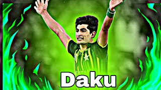 Naseem Shah × Daku🔥  Naseem shah bowling🥵  Awais Editz [upl. by Nylaf]