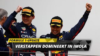 F1update Topdag Verstappen in Imola sof voor Ferrari en Hamilton [upl. by Ardiekal494]