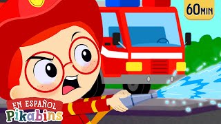 El Camión de Bomberos al Rescate 🚒 Caricaturas  Pikabins Canciones Infantiles Educativas [upl. by Suiradel]