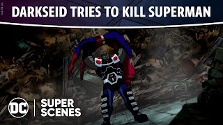 Justice League Unlimited  Darkseid Tries to Kill Superman  Super Scenes  DC [upl. by Wahl]