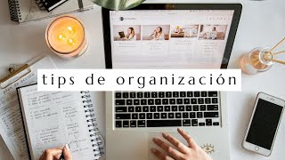 Cómo ser más organizado y productivo  Tips de organización [upl. by Egduj]