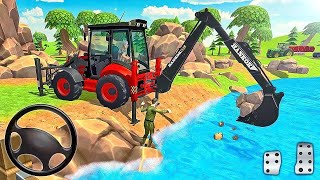 JCB 3DX Backhoe Loader Driving 🔴 Live Bus Simulator Indonesia gameplay jcb live indonesia [upl. by Notyard496]