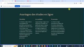 Vidéo de la conférence sur les disposition des études en ligne [upl. by Maleeny]