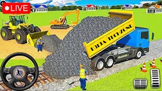 JCB 3DX Backhoe Loader Driving 🔴 Live Bus Simulator Indonesia gameplay jcb live indonesia [upl. by Ahserak]