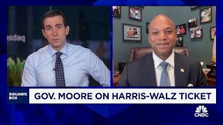 Maryland Governor Wes Moore Harris antitrust regulation would be different than Biden [upl. by Lessirg]