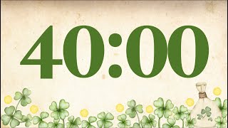 40 Minute Fun Saint Patrick’s Day Timer Glockenspiel Tones at End [upl. by Dotty699]