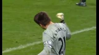 Lukasz Fabianski double save Vs Wigan Athletic [upl. by Ynar]