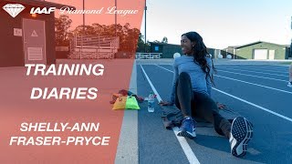 Training Diaries ShellyAnn FraserPryce  IAAF Diamond League [upl. by Drisko926]