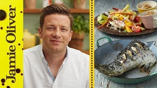 Roasted Salmon with Green Tea  Jamie Oliver [upl. by Ewall]