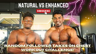 Training Chest with a Random Follower from our Giveaway ChallengeEnhanced vs Natural Chest Tamil [upl. by Fadden]