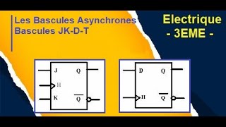 Bascule JK D et T synchrone [upl. by Aryaz]