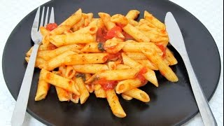 Penne Pasta Arrabiata  Penne Larrabiata Recipe vegetarian [upl. by Atwekk]