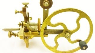 VINTAGE WATCHMAKERS WATCH MAKING PINION WHEEL CUTTING LATHE [upl. by Avehsile]