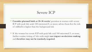 Intrahepatic Cholestasis of pregnancy ICP Part 2 [upl. by Lauretta857]