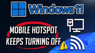 Mobile Hotspot Not Working in Windows 1110 FIX [upl. by Rezeile]