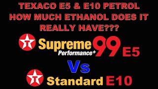 Texaco Fuel Review ⛽ Testing E5 Supreme 99 Performance Petrol Vs E10 Texaco For Ethanol 5522 [upl. by Tobye476]