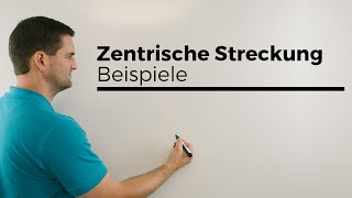 Zentrische Streckung Beispiele Ähnlichkeitsabbildungen Verhältnisse  Mathe by Daniel Jung [upl. by Niad]