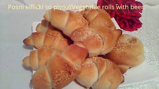 Posni kiflicki so pivoVegetable rolls with beer [upl. by Orola]