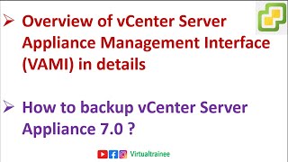 Overview of vCenter Server Appliance Management Interface  How to backup vCenter Server Appliance [upl. by Adnahsor]