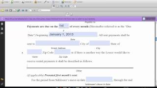 How to Fill in Sublease Agreement [upl. by Shamma796]