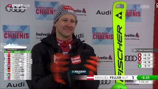 Manuel Feller🇦🇹 ist Adelboden Slalom Sieger 2024 [upl. by Siuoleoj]