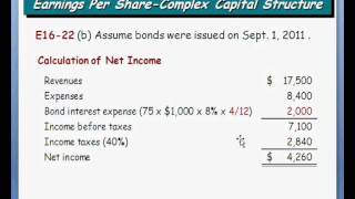 Ch16 EPS  Complex Capital Structure 84wmv [upl. by Peg]