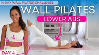 Wall Pilates Workout for Weight Loss  Beginner Friendly  Day 4  Pilates Low Ab Workout [upl. by Caro]