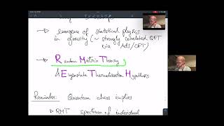 quotMatrix Models for Eigenstate Thermalization with applications to holographyquot Julian Sonner [upl. by Fulviah]