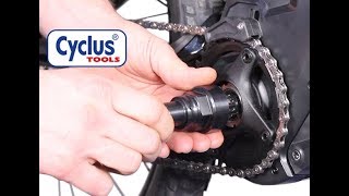 CYCLUS TOOLS® Brose MTB EMotor Verschlussmutter Demontage  Montage [upl. by Trinidad]