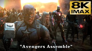 quotAvengers Assemblequot Scenes  8K IMAX  The Highest Quality Video on Youtube  Eng Kor Jap SubCC [upl. by Akcirret750]