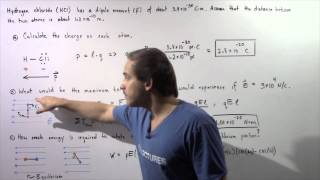 Electric Dipole Moment Example  2 [upl. by Koffler]