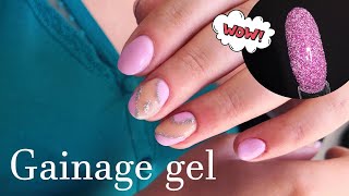 GAINAGE GEL SUR ONGLES NATURELS ET VERNIS FLASH 🤩 [upl. by Eceinaj704]