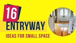 16 Small entryway ideas  Front entryway decorating ideas [upl. by Sirref]