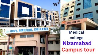 Campus tourGovernment Medical College Nizamabad🤩lecture hall library basketball court [upl. by Jeno]