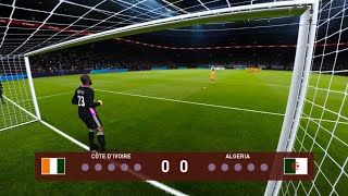 PES 2023  Penalty Shootout  côte divoire vs algeria [upl. by Cutty567]