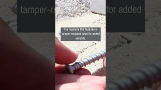 Allfasteners l HEAD TORX DRIVE MASONRY SCREW [upl. by Nylessoj]