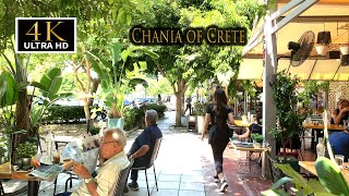 How the locals getting by in Chania Finally Revealed  4K Walking Tour [upl. by Dnalra348]