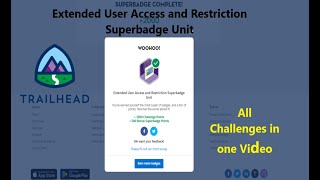 Extended User Access and Restriction Superbadge Unit All Challenges [upl. by Eico]