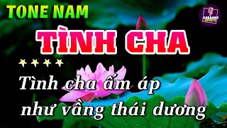 Tình Cha Karaoke Nhạc Sống Phối Chuẩn Tone Nam  Karaoke My Ly [upl. by Anivlis976]