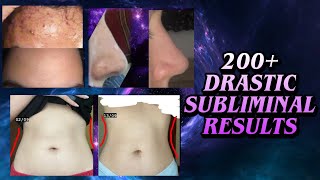 🔥💫 200 DRASTIC SUBLIMINAL RESULTS before amp after picture results [upl. by Yhtommit515]